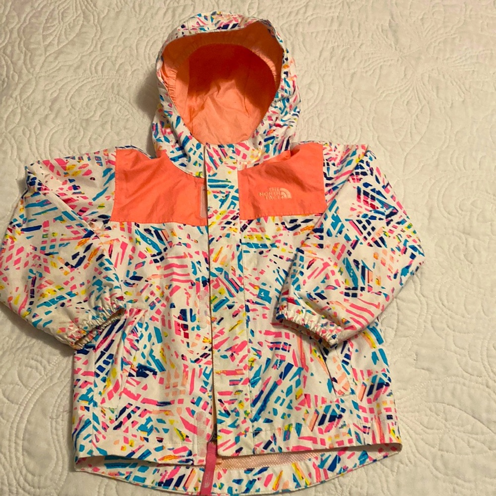 Girls 3T The North Face rain jacket